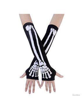 Punk Winter Arm Warmer Knitted Fingerless Gloves